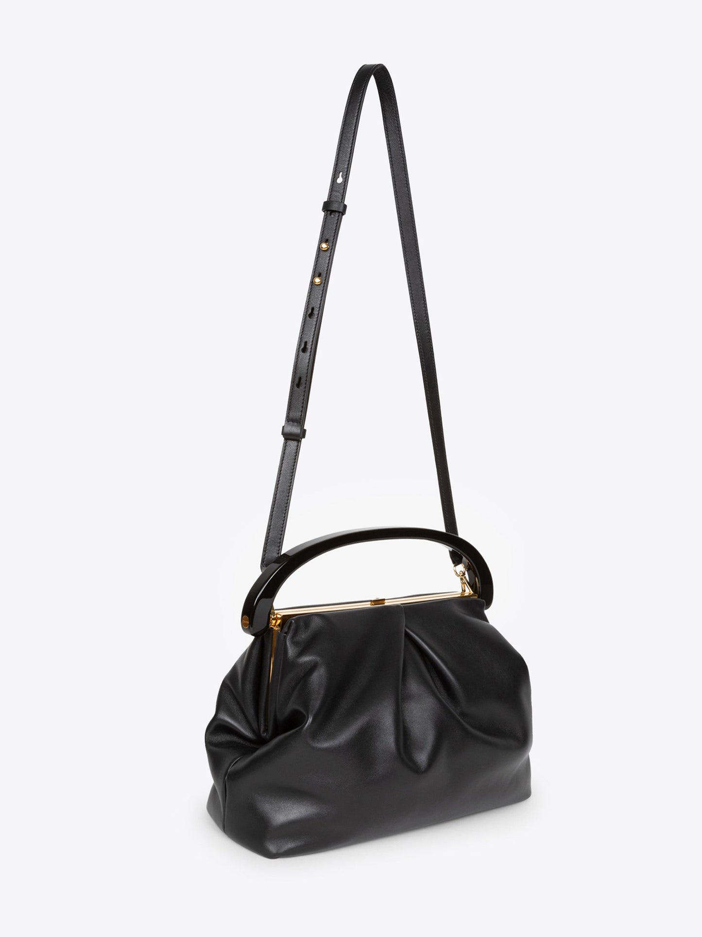 Pleated Leather Bag