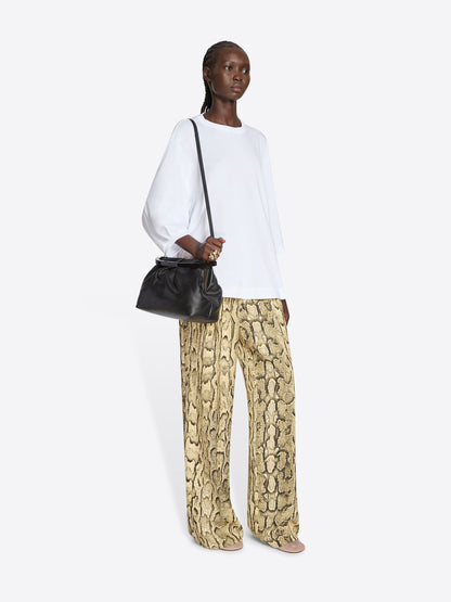 Pleated Leather Bag