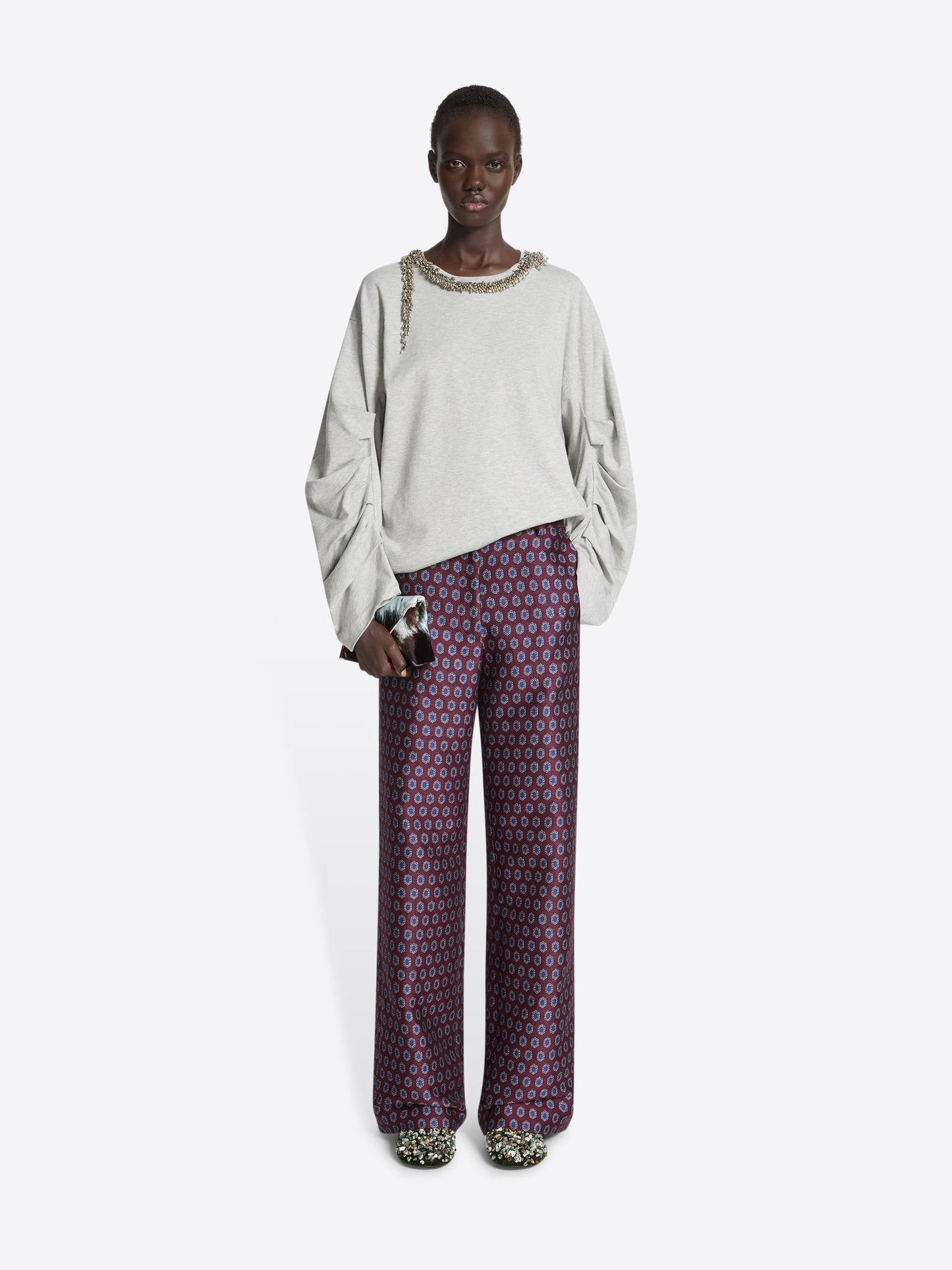 Pleated Sleeves T-Shirt
