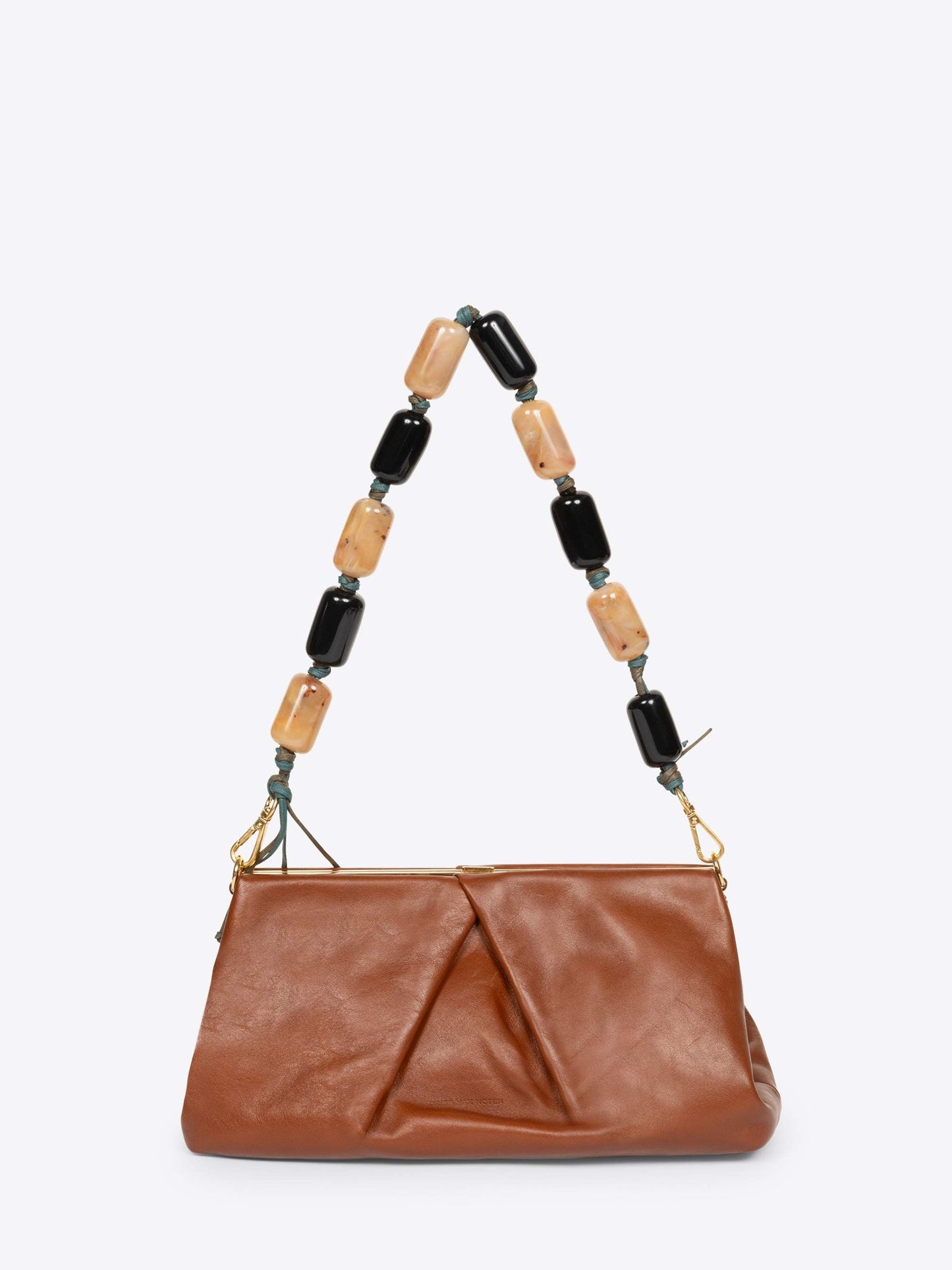 Pleated Leather Clutch